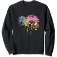 thumbnail image 1 of JEUXUS  Homebody Shirt Women Cute Letter Printed T-Shirts Long Sleeve Top Pullover Sweatshirt, 1 of 3