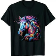 JEUXUS Horse Shirt For Women Teen Girls Beautiful Horse Graphic T-Shirt