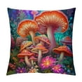 thumbnail image 1 of JEUXUS Hot Pink Preppy Mushrooms Flowers Nature Farmhouse Throw Pillow Covers,Home Bedroom Living Room Decor Pillow Case,Teen Girls Women Cowgirls Mushroom Lovers Gifts,Pillowcase, 1 of 5