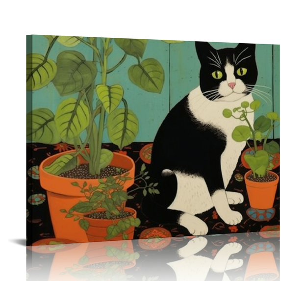 RUIYC I Do What I Want Funny Black Cat Decor Tin Signs Cute Cat Poster Wall Art Decor Sign for Home Bathroom Garden Restroom Bedroom Bar Cafe Vintage Tuxedo Cat