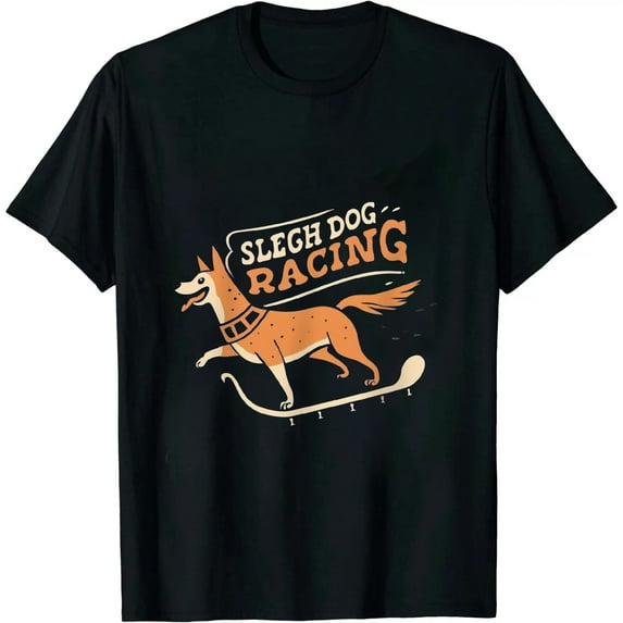 JEUXUS I Like Sleigh Dog Racing Really Mush Sled Dog Racing T-Shirt