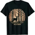 thumbnail image 1 of JEUXUS I'd Rather Be In the Woods Deer Hunting T-Shirt, 1 of 3