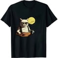 thumbnail image 1 of JEUXUS I do what I want funny black cat lovers T-Shirt, 1 of 3