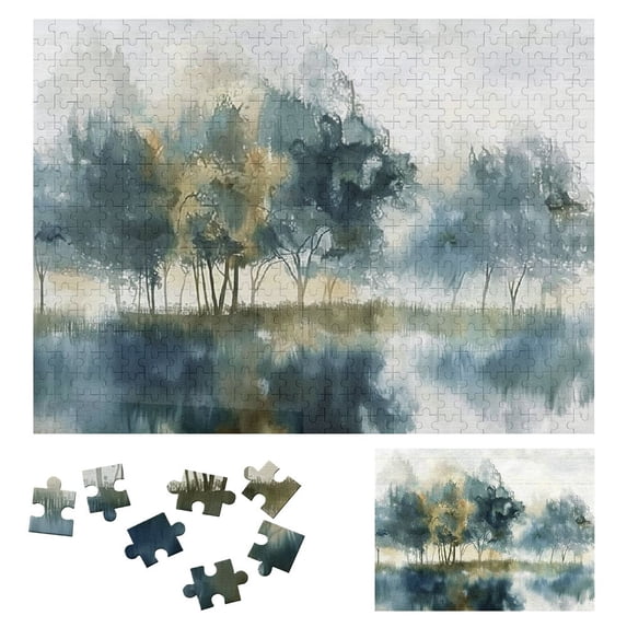 JEUXUS Impressionist Painting Wooden Jigsaw Puzzle Challenging Difficult Wood Puzzles for Adults 500 PCS