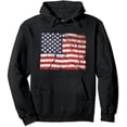 thumbnail image 1 of JEUXUS In God We Trust US Flag Patriotic Pullover Hoodie, 1 of 3