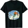 thumbnail image 1 of JEUXUS Jackson Hole Wyoming Skiing T-Shirt Ski Gift Tee, 1 of 3
