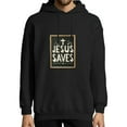 thumbnail image 1 of JEUXUS Jesus Saves Letter Print Hoodies For Men Christian Pullover With Pocket Faith Hooded Sweatshirt Religious, 1 of 4