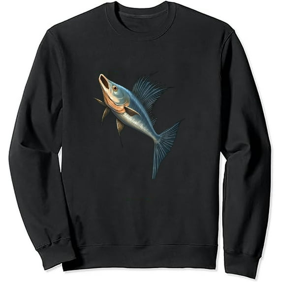 JEUXUS Jumping Swordfish Marlin Sailfish Billfish Sport Fishing Pullover