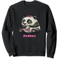 thumbnail image 1 of JEUXUS Just A Girl Who Loves Pandas Cute Panda Pullover, 1 of 3