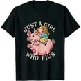 thumbnail image 1 of JEUXUS Just A Girl Who Loves Pigs T-Shirt, 1 of 3