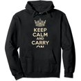 thumbnail image 1 of JEUXUS Keep Calm and Carry On with UK Flag  Hoodie, 1 of 3