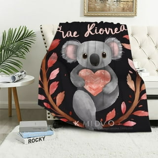 Funny Koala Girl Just a Girl Who Loves Koalas Fleece Blanket by EQ Designs  - Pixels