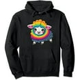 thumbnail image 1 of JEUXUS LGBT Pride Gay Flag Rainbow Sheep Gift For Gays & Lesbian Pullover Hoodie, 1 of 3