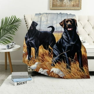 Black lab throw clearance blanket