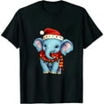 thumbnail image 1 of JEUXUS  Led Funny Santa Hat Christmas T-Shirt, 1 of 3