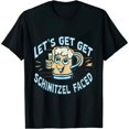 thumbnail image 1 of JEUXUS Let's Get Schnitzel Faced Oktoberfest German Funny Gift T-Shirt, 1 of 3