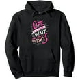 thumbnail image 1 of JEUXUS Life Is Too Short To Wait For Your Nails To Dry I Manicurist Pullover Hoodie, 1 of 3