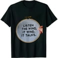 thumbnail image 1 of JEUXUS Listen To The Wind It Talks Native American Proverb Quotes T-Shirt, 1 of 3
