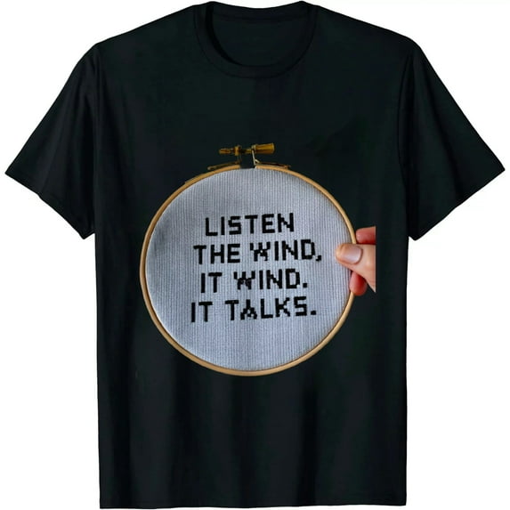 JEUXUS Listen To The Wind It Talks Native American Proverb Quotes T-Shirt