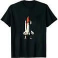 thumbnail image 1 of JEUXUS  Logo Shuttle Rocket Ship Poster Style T-Shirt, 1 of 3