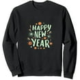 thumbnail image 1 of JEUXUS Long Sleeve Tops for Women Christmas Funny Shirts 2024 Happy New Year Sweatshirts Cute Letter Print Pullover Loose Fit Blouse, 1 of 3