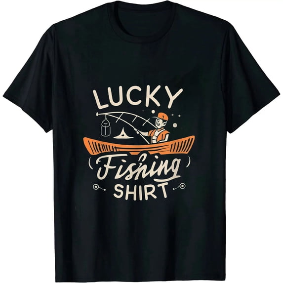 JEUXUS Lucky Fishing Shirt For A Fisherman T-Shirt