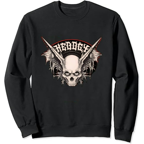 JEUXUS MTV Headbangers Ball Metal Text Long Sleeve T-Shirt Long-sleeved T-shirt Funny Shirt