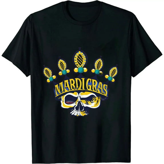 JEUXUS Mardi Gras King Happy Shrove Tuesday T-Shirt