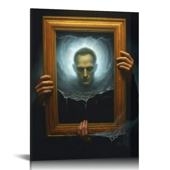 JEUXUS Mariusz Lewandowski Oil Painting Works, Horror Art, Gothic, Dark, Room Aesthetic Oil Painting Art Po Wall Art Paintings Canvas Wall Decor Home Decor Living Room Decor Aesthetic