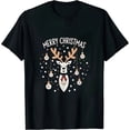 thumbnail image 1 of JEUXUS Merry Christmas Reindeer Xmas Family Men Women T-Shirt, 1 of 3