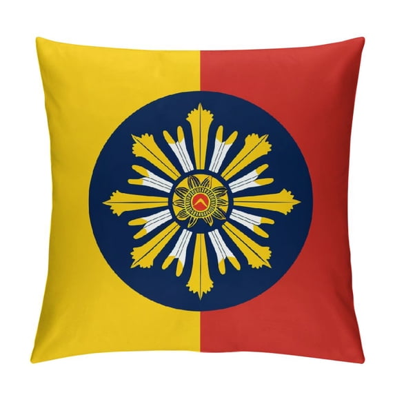JEUXUS Mexican American Flag Print Corduroy Throw Pillow Covers Decor Sofa Home Throw Pillow Covers Holiday Cushion