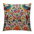 thumbnail image 1 of JEUXUS  Mexican Design Colorful Pigeons Pheasant Pillow Case, 1 of 5
