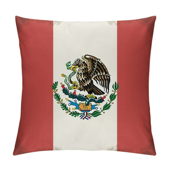 JEUXUS Mexican Flag Pillow Case Set