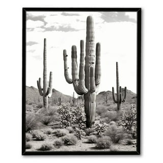 25+ Black And White Cactus Wall Art
