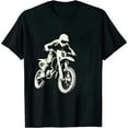 thumbnail image 1 of JEUXUS Motocross Motorcycle Ride Dirt Bikes Forced To Go To School T-Shirt, 1 of 3