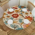 thumbnail image 1 of JEUXUS  Mushroom Tablecloth Round,Vintage Mushrooms Table Cloth Autumn Holiday Polyester Table Cover Decorative for Indoor Outdoor Kitchen Dining Party, 1 of 7