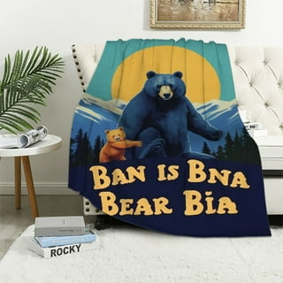 Mama Bear Blanket, Personalized Gifts for Mom, Mother's Day Gift for Wife