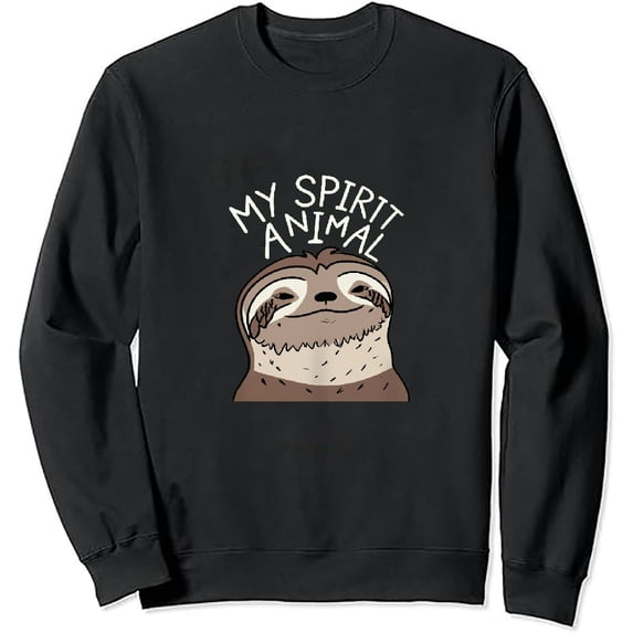 JEUXUS My Spirit Animal Sloth Sweatshirt