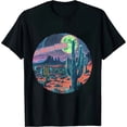 thumbnail image 1 of JEUXUS Neon Moon Shirts for Women Western Cowgirl Cactus 90s Country Music Tshirt Graphic Short Sleeve Tee Top, 1 of 3