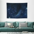 thumbnail image 1 of JEUXUS Night Sky Stars Tapestry Wall Hanging Dark Blue Cosmic Starry 40x30 Inch 40\x30\, 1 of 7