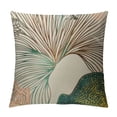 thumbnail image 1 of JEUXUS Nordic Style Blend Pillowcase with Ginkgo Leaf Pattern, Home Sofa Cushion Cover, Printed backrest Pillowcase, Invisible Zipper, Removable and Washable(03045), 1 of 5