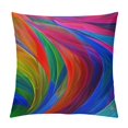 thumbnail image 1 of RUIYC Ocean Throw Pillow Cases, Abstract Ocean Rainbow Trail Cozy Pillow Cover Square Cushion Case Set Pillowcase Decorative for Home Sofa Bedroom Car Office, 1 of 5