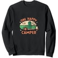 thumbnail image 1 of JEUXUS One Happy Camper  Camping Roadtrip RV Trailer Sweatshirt, 1 of 3