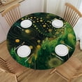 thumbnail image 1 of JEUXUS Outdoor Fitted Round Tablecloth - The Dazzling Stars and Dreamy Night Sky White, 1 of 8