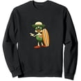 thumbnail image 1 of JEUXUS  Oversized Graphic Print Goose Cartoon Unisex Long Sleeve Sweatshirt, 1 of 3