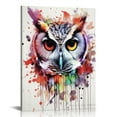 thumbnail image 1 of JEUXUS Owl Wall Art Decorations For Home Canvas Print Picture Paintings Framed Artwork Rustic Wood Board Contemporary Decor Bedroom Living Room Office Home Framed Ready 16x20in, 1 of 4