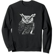 JEUXUS  Owl Whom Sweatshirt
