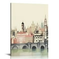 thumbnail image 1 of JEUXUS Oxford Skyline Travel Landscape Art Style Poster Poster Decorative Painting Canvas Wall Art Living Room Posters Bedroom Painting, 1 of 4