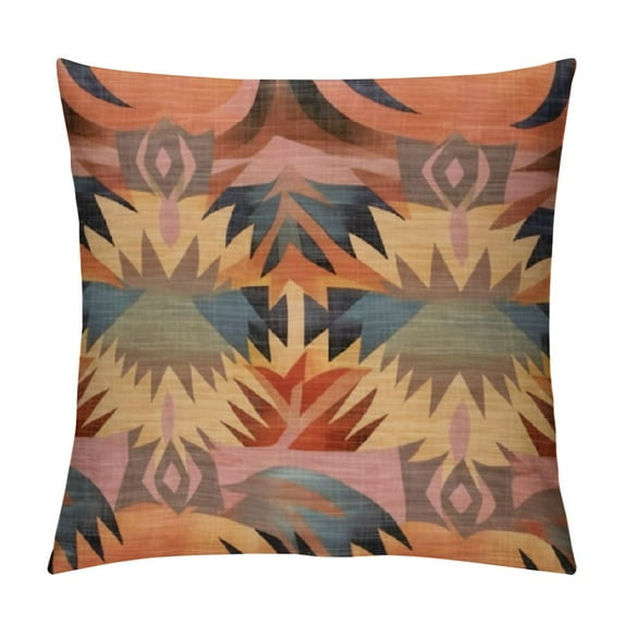 JEUXUS Pack of Throw Pillow Cover Southwestern Vintage Arizona Tribal Distressed Rug Throw Pillow Case Soft Decorative Home Decor Living Room Cushion Cover for Bed Couch Car