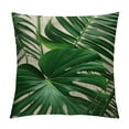thumbnail image 1 of JEUXUS  Palm Leaf Decorative Throw Pillow Cover Case,Palm Tree Outdoor Pillow Cases Square Standard Cushion Covers for Sofa Couch Bed  Green, 1 of 5